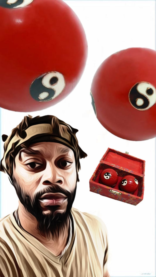 Olive/ Brown Turban Set (Pre-tied w/Red or Blue Relaxation Orbs)+ a Free Gift =)